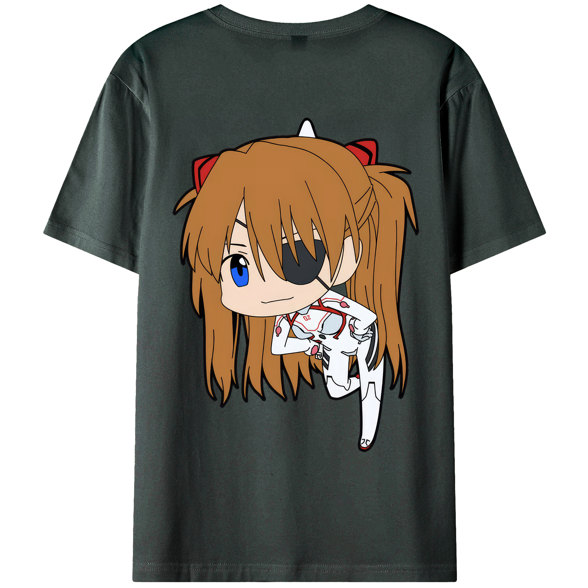 （画像用） EVA 新世紀エヴァンゲリオン 綿100％ メンズ半袖Tシャツ（バックプリント） 通気性